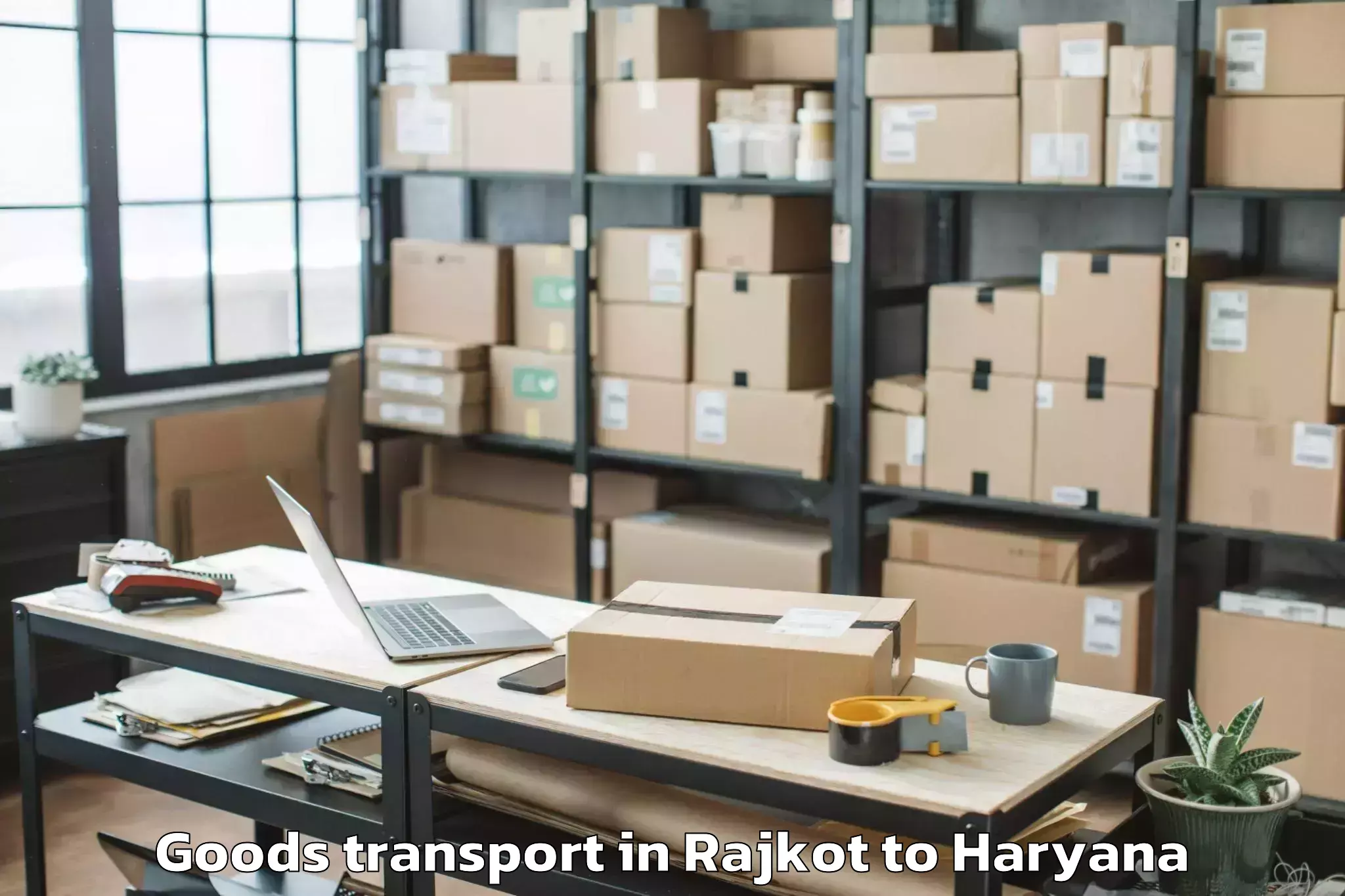 Expert Rajkot to Srm University Haryana Sonipat Goods Transport